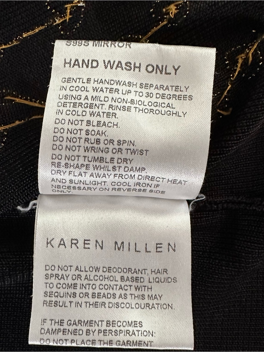 Karen Millen Black Long-Sleeve Cardigan with Gold Embellishments - Picture 9 of 12
